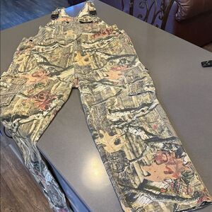 Mossy Oak break-up camo bib overalls